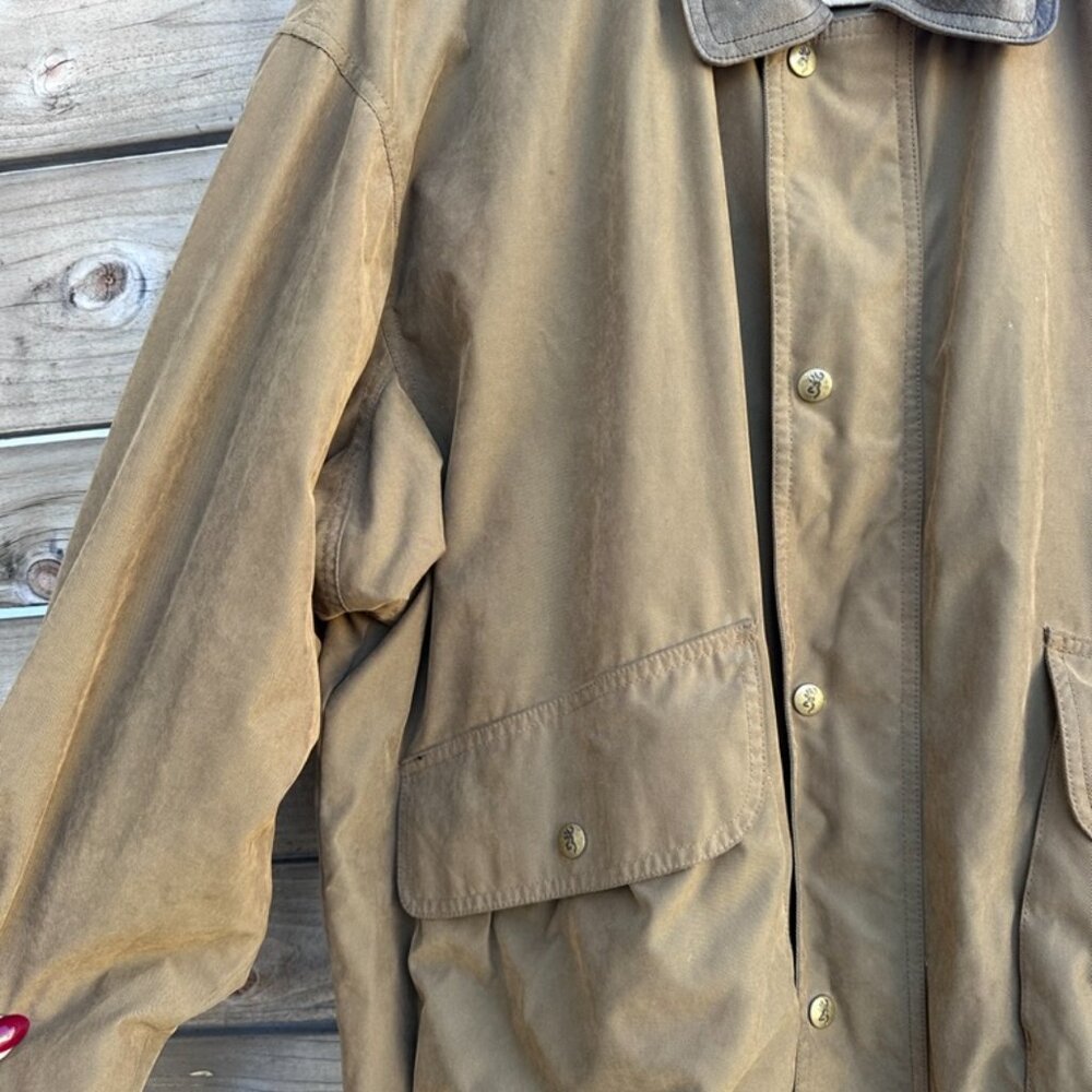 Vintage Browning Hunting Outdoor Canvas Lined Jacket - XL - Picture 2 of 10
